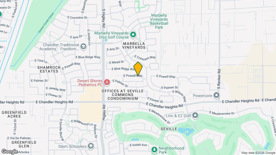 3447 E Powell Way Mapa y Detalles de la Ubicación