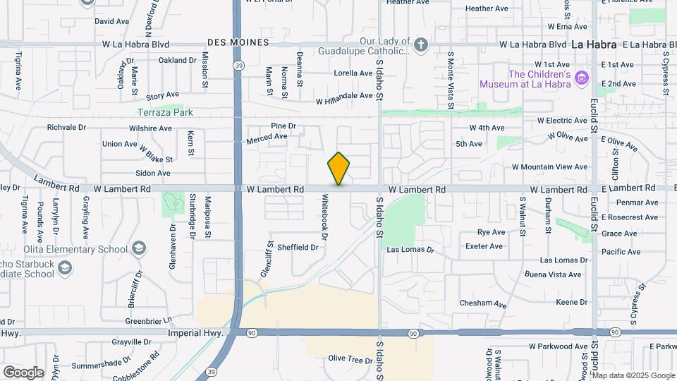 1430 W Lambert Rd Map and Location Details