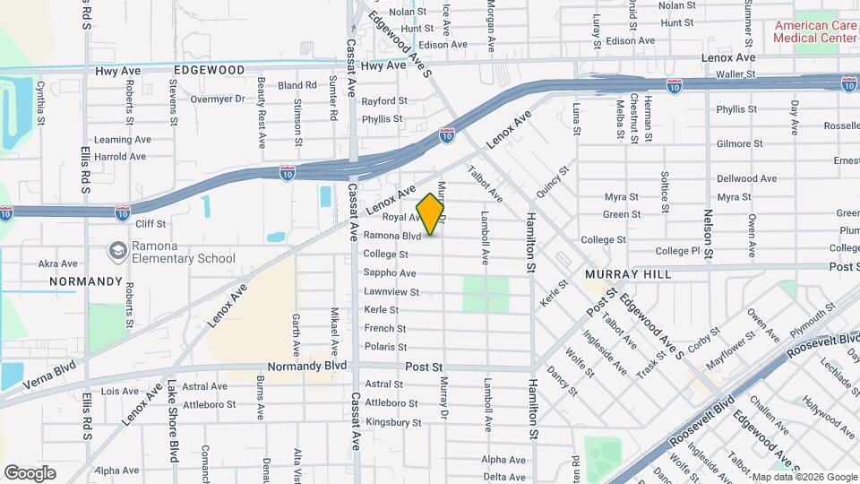 4718 Ramona Blvd Map and Location Details