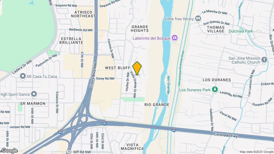 2700 Vista Grande Dr NW Map and Location Details