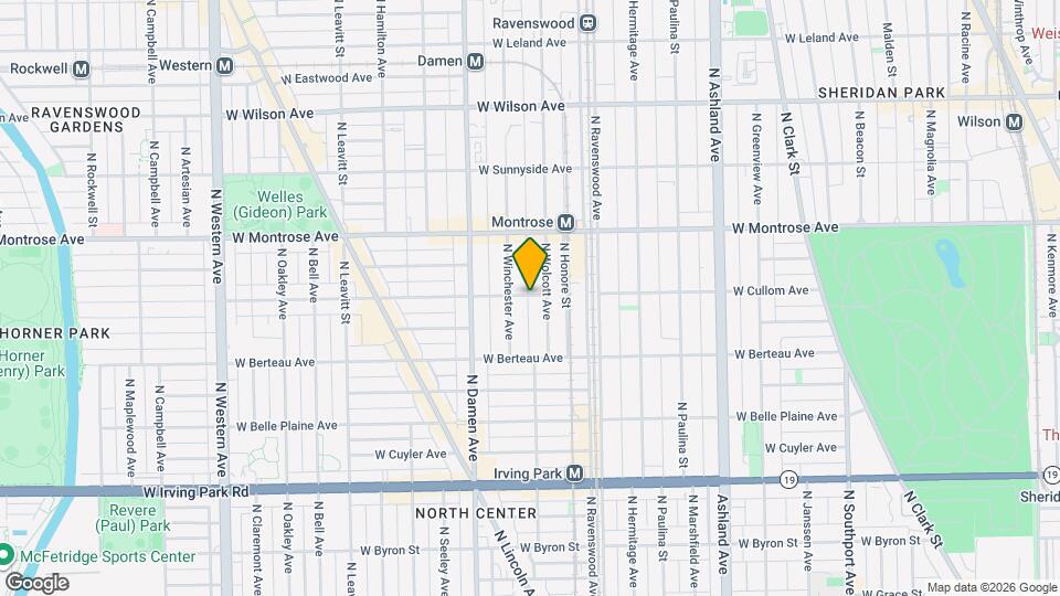 1913 W Cullom Ave Map and Location Details