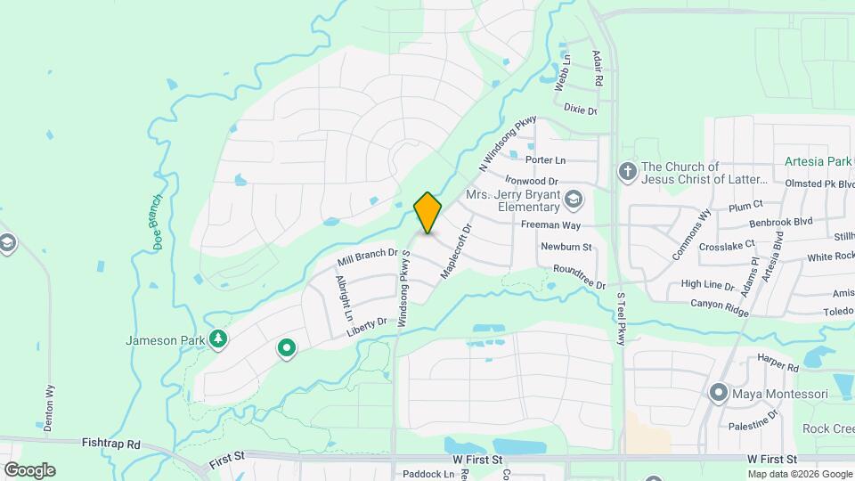 4231 Splitrock Dr Mapa y Detalles de la Ubicación