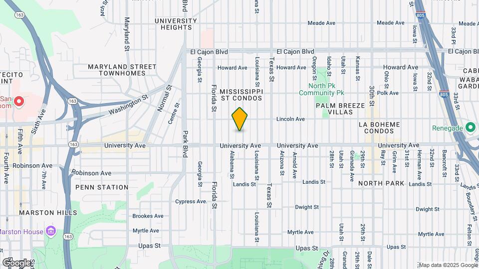 3940 Mississippi St Map and Location Details