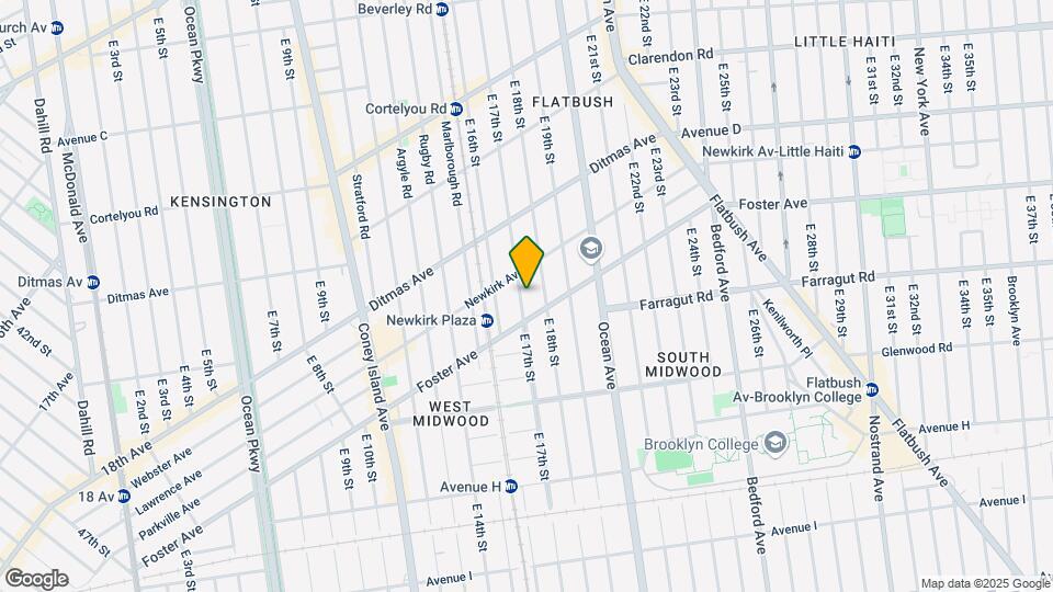 615 E 17th St Map and Location Details