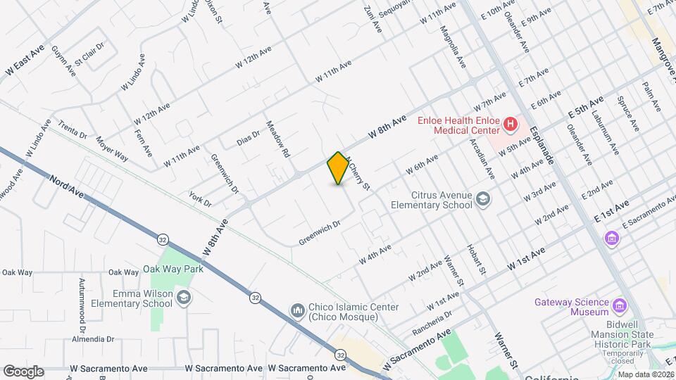 812 Greenwich Dr Map and Location Details