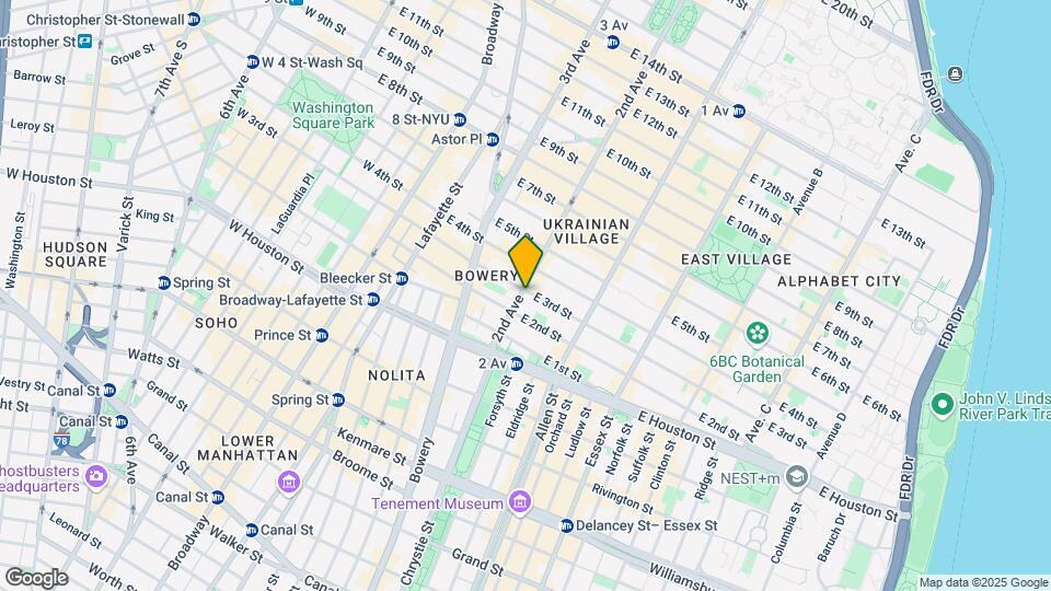 50-54 Second Ave Mapa y Detalles de la Ubicación