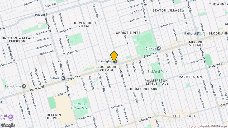 910 Bloor St W Map and Location Details