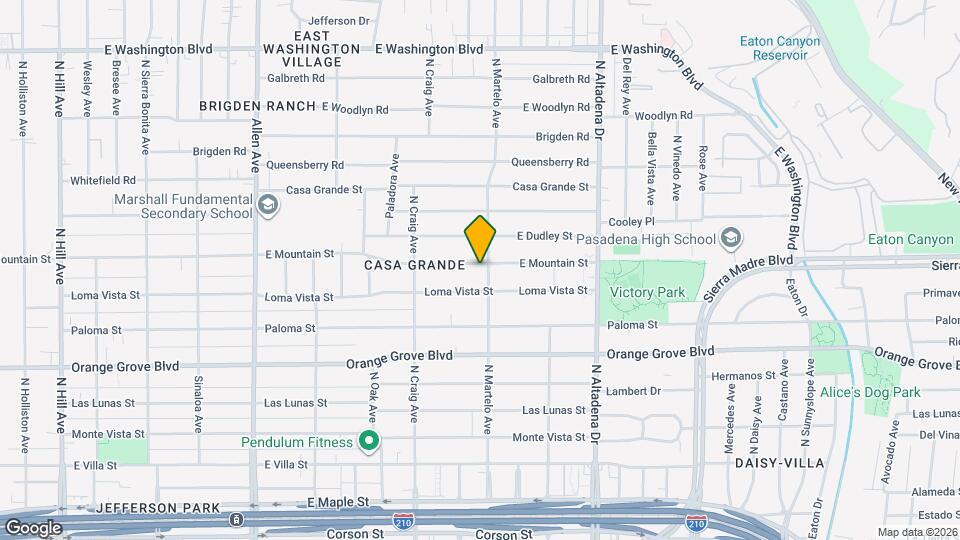 2278 E Mountain St Map and Location Details