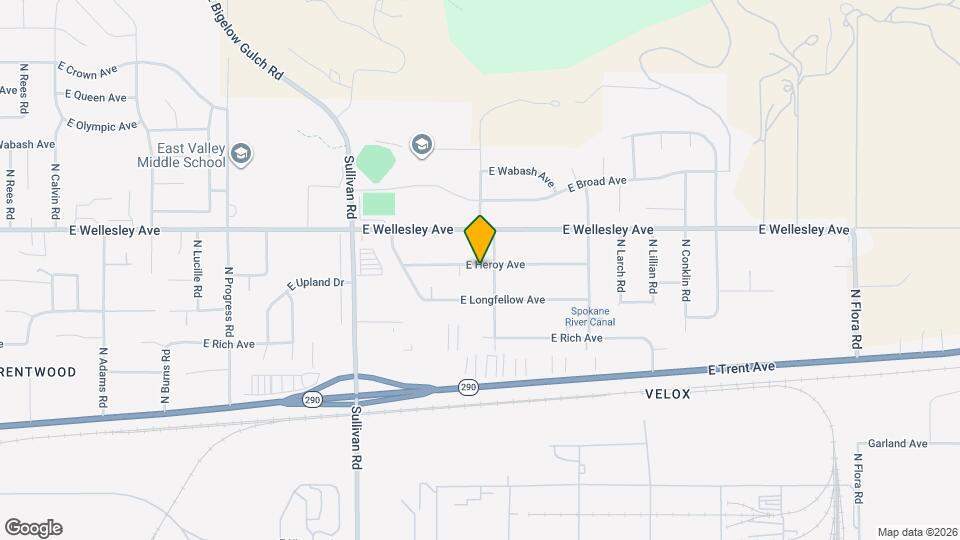 15822 E Heroy Ave Map and Location Details