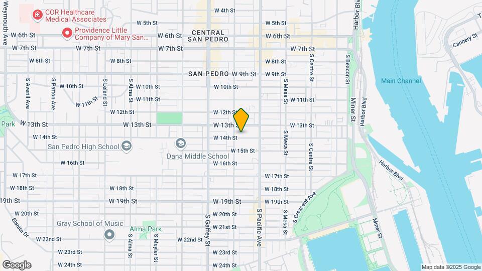 574 W 14th St Map and Location Details