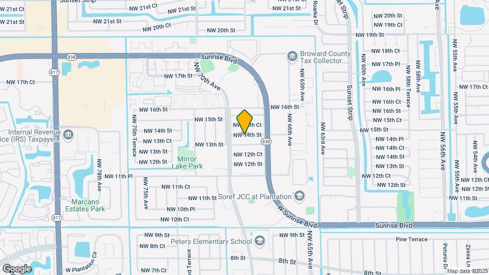6884 NW 14th St Map and Location Details