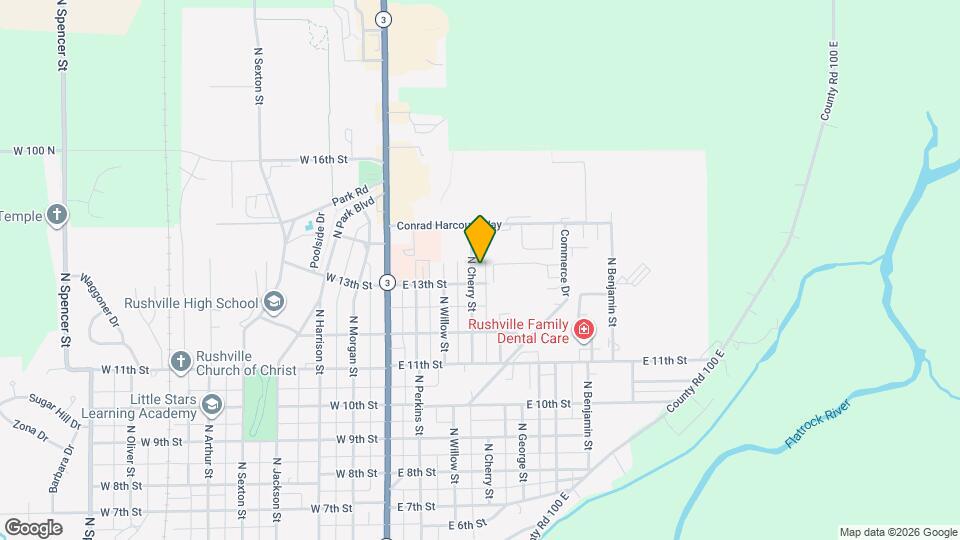 1314 N Cherry St Map and Location Details