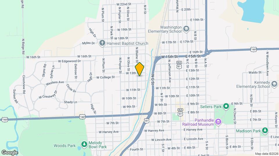 709 N Blaine St Mapa y Detalles de la Ubicación