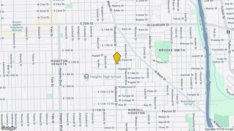 1307 Willard St Map and Location Details