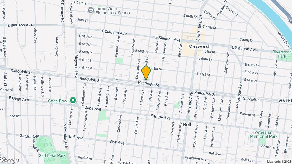 4113 Randolph St Map and Location Details