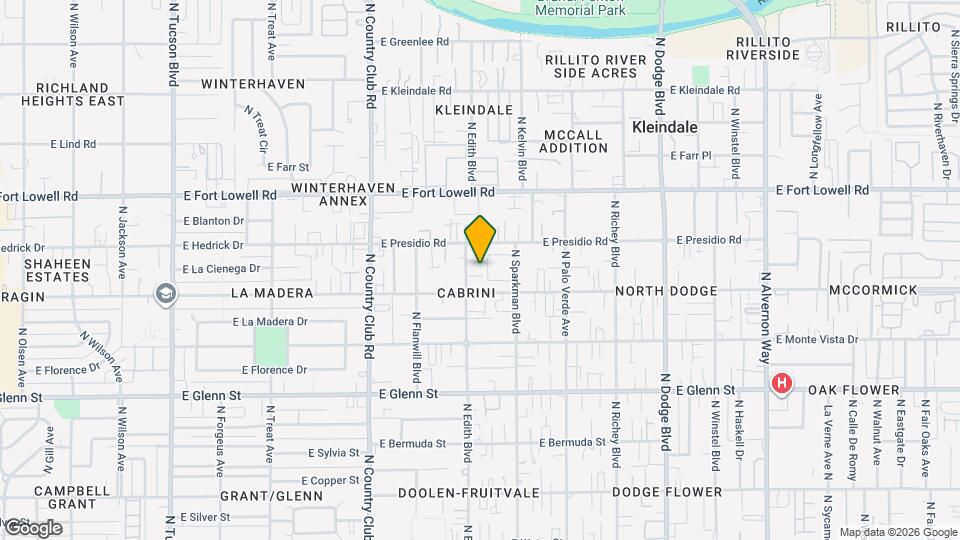 3032 N Edith Blvd Map and Location Details