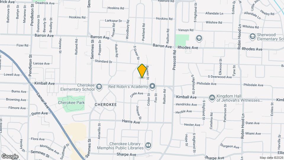 1334 Parkland Rd Map and Location Details