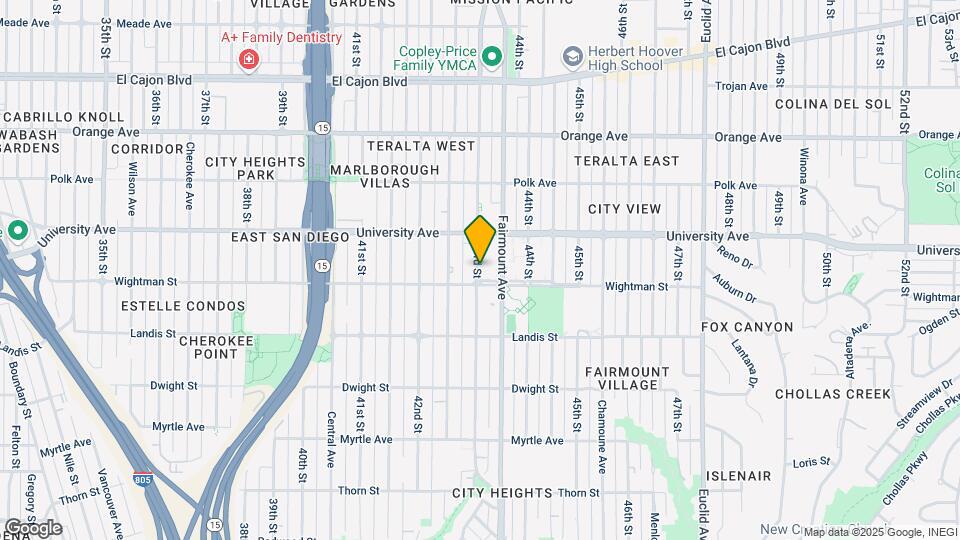 3821 43rd St Map and Location Details