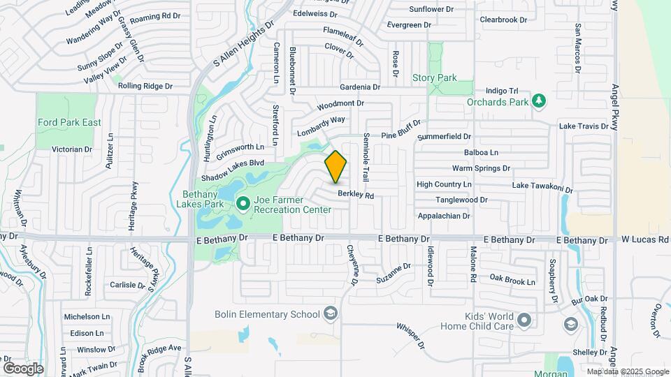 1415 Berkley Rd Map and Location Details