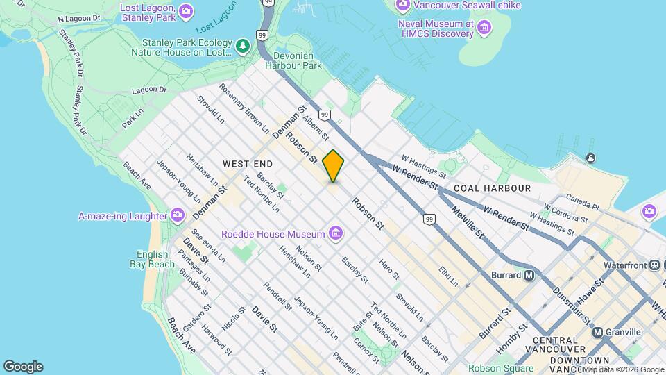 828 Cardero St Map and Location Details