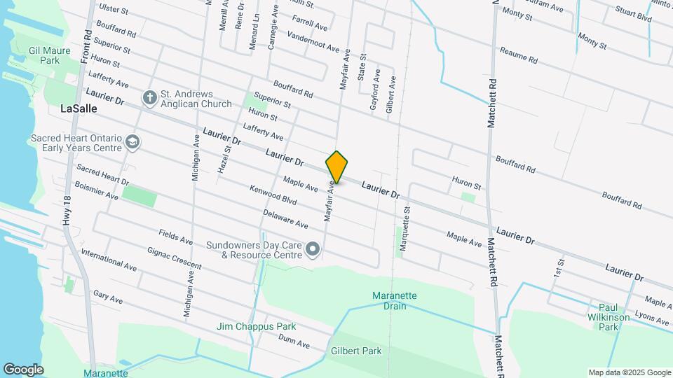 1255 Mayfair Ave Map and Location Details