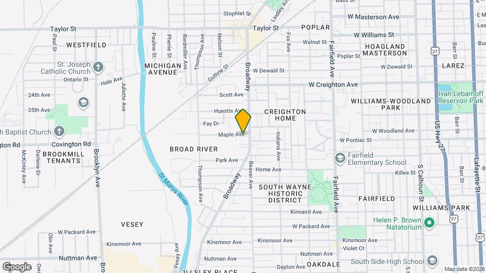 1115 Maple Ave Map and Location Details