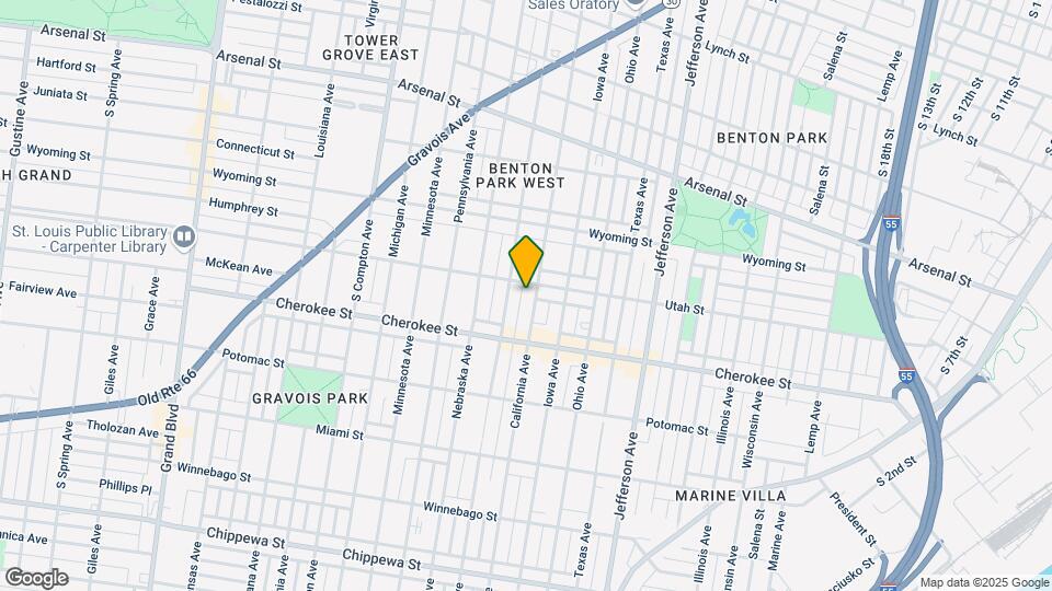 3311 California Ave Mapa y Detalles de la Ubicación