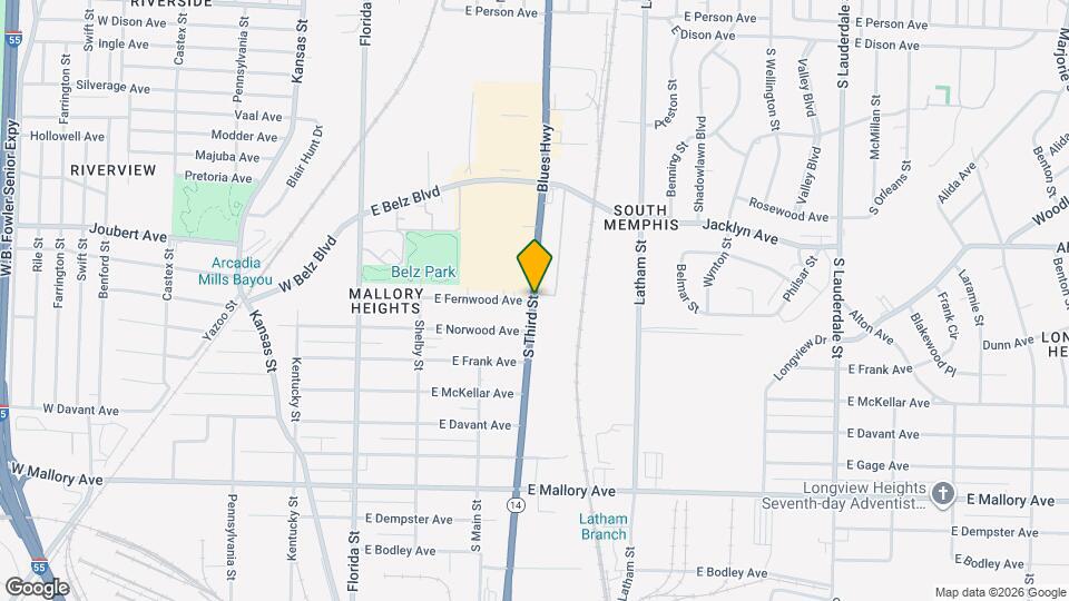 386 E Fernwood Ave Mapa y Detalles de la Ubicación