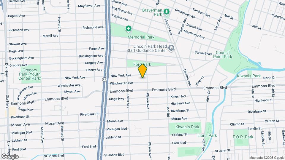 922 Winchester Ave Map and Location Details