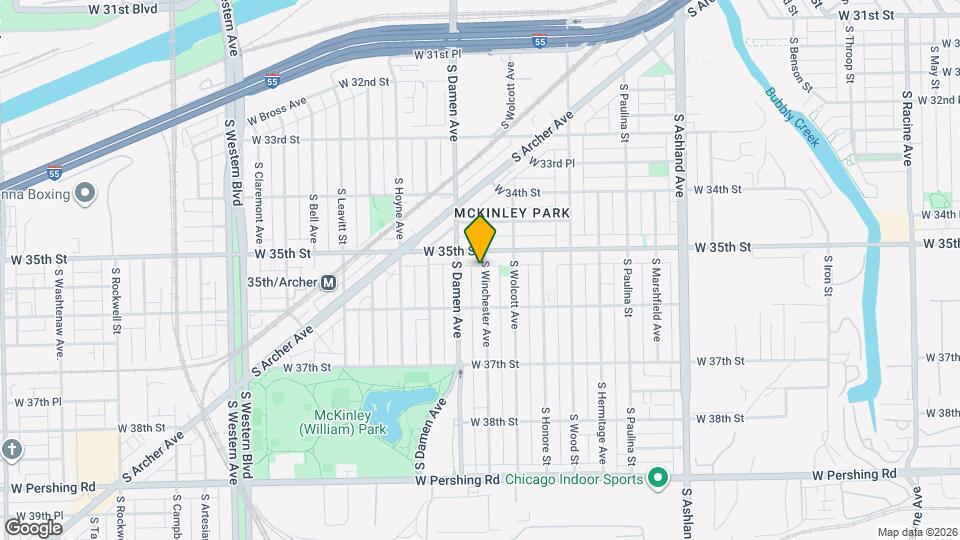 3520 S Winchester Ave Map and Location Details