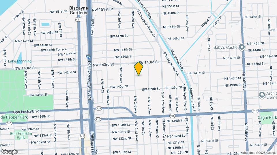 14035 NW 2nd Ave Map and Location Details