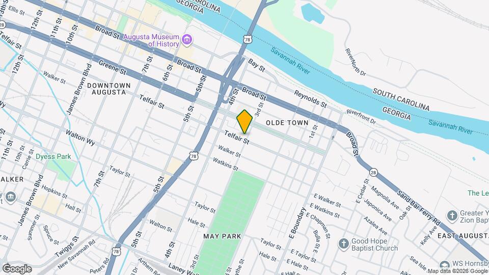 305 Telfair St Map and Location Details