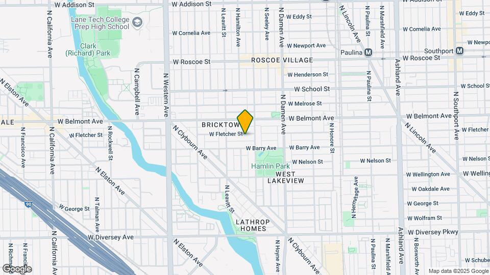 2119 W Fletcher St, Unit 1 Map and Location Details