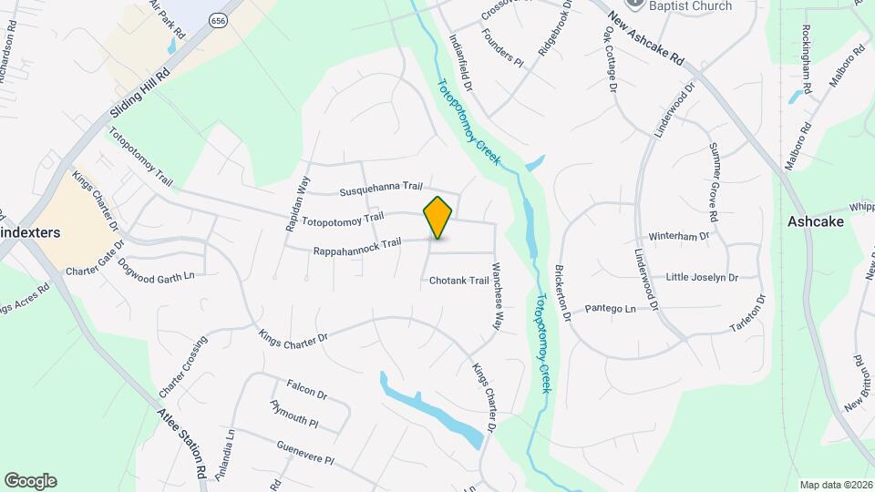 9234 Wicomico Trail Map and Location Details