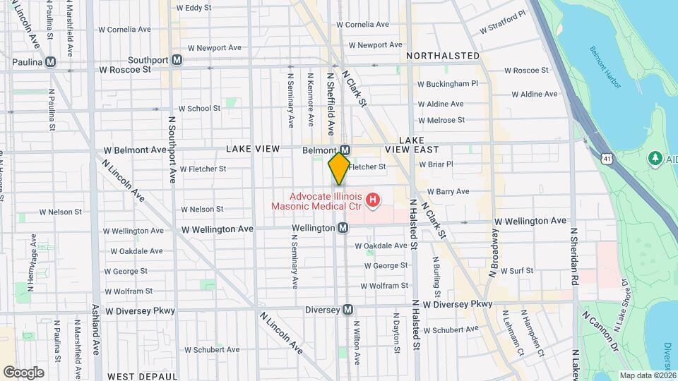 3055 N Sheffield Ave Map and Location Details