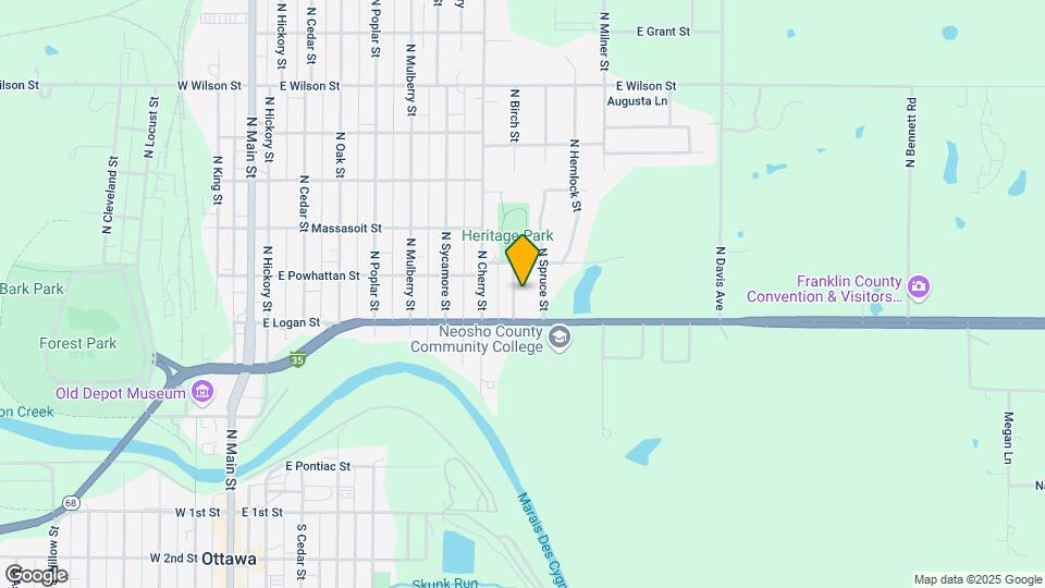519 N Birch St Map and Location Details