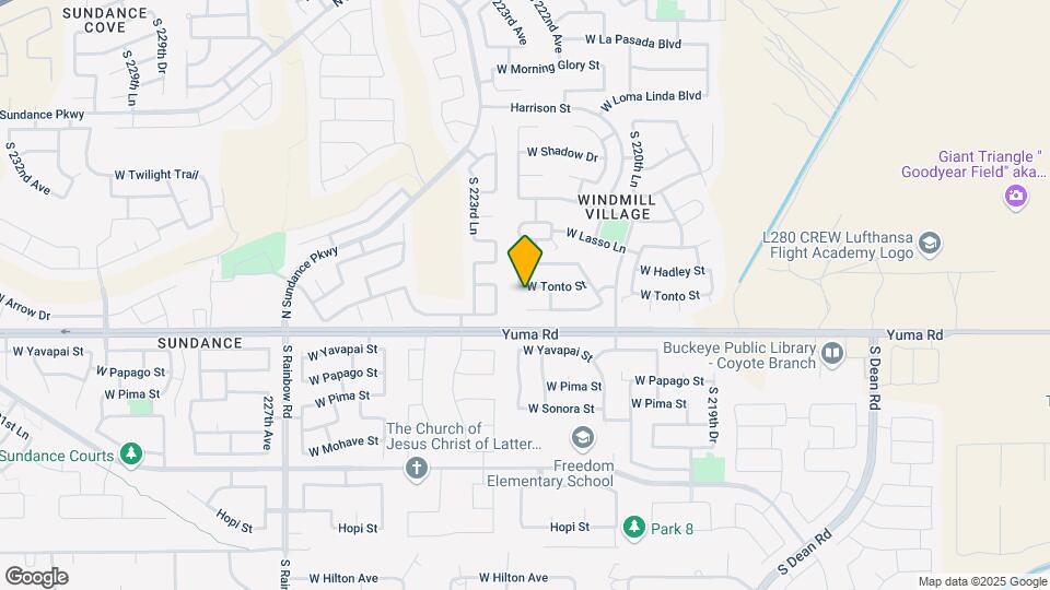 22269 W Tonto St Map and Location Details