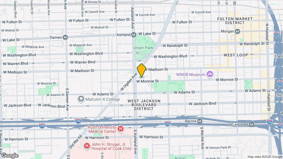 1536 W Monroe St Map and Location Details