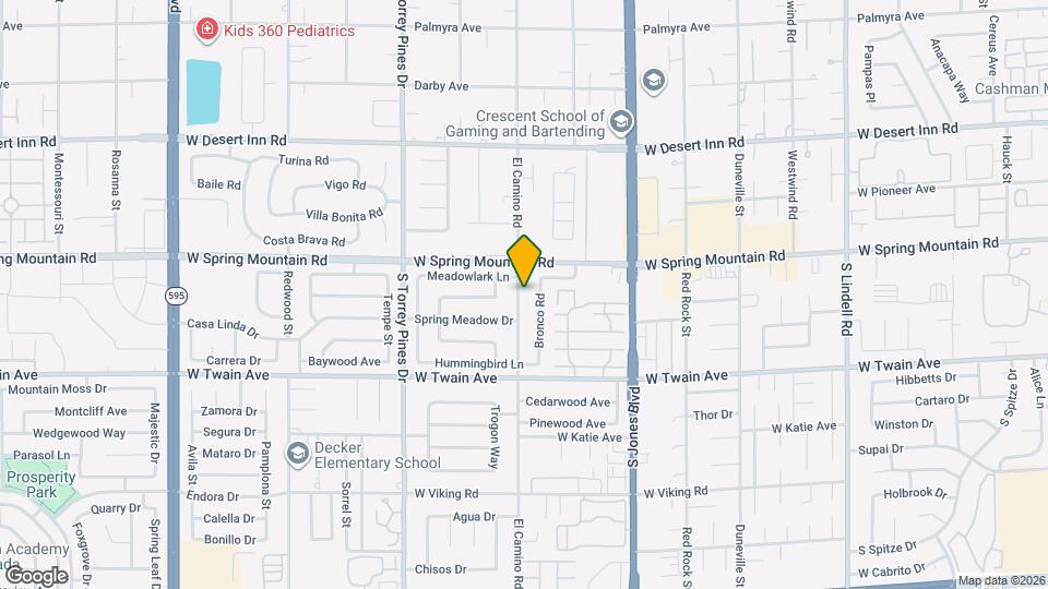 3554 El Camino Rd Map and Location Details