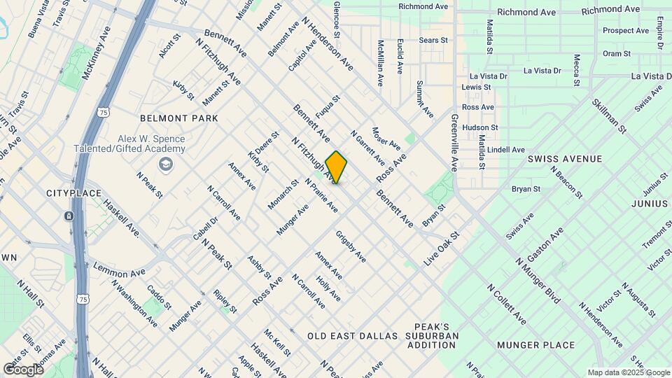 1733 N Fitzhugh Ave Map and Location Details