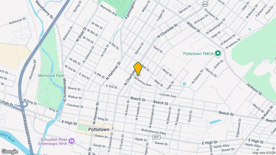 325 Jefferson Ave Map and Location Details