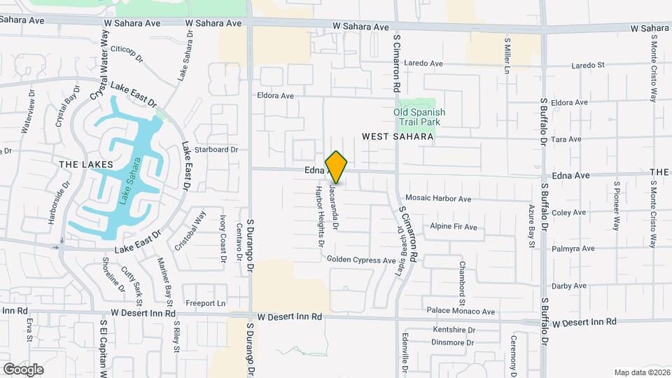 2952 Jacaranda Dr Map and Location Details