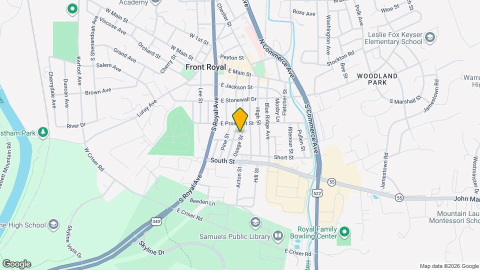 323 Osage St Map and Location Details