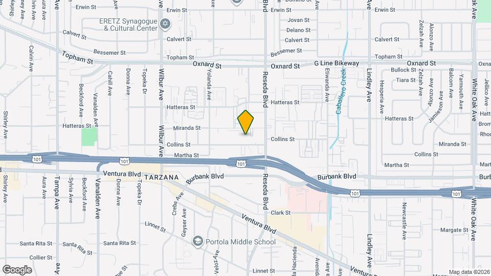 18547 Collins St, Unit 14 Mapa y Detalles de la Ubicación