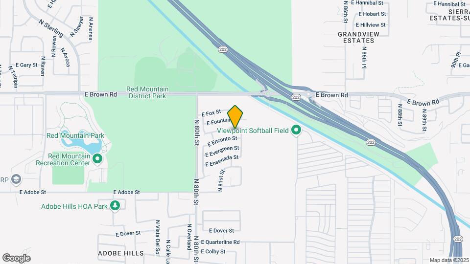 8141 E Fairfield St Map and Location Details