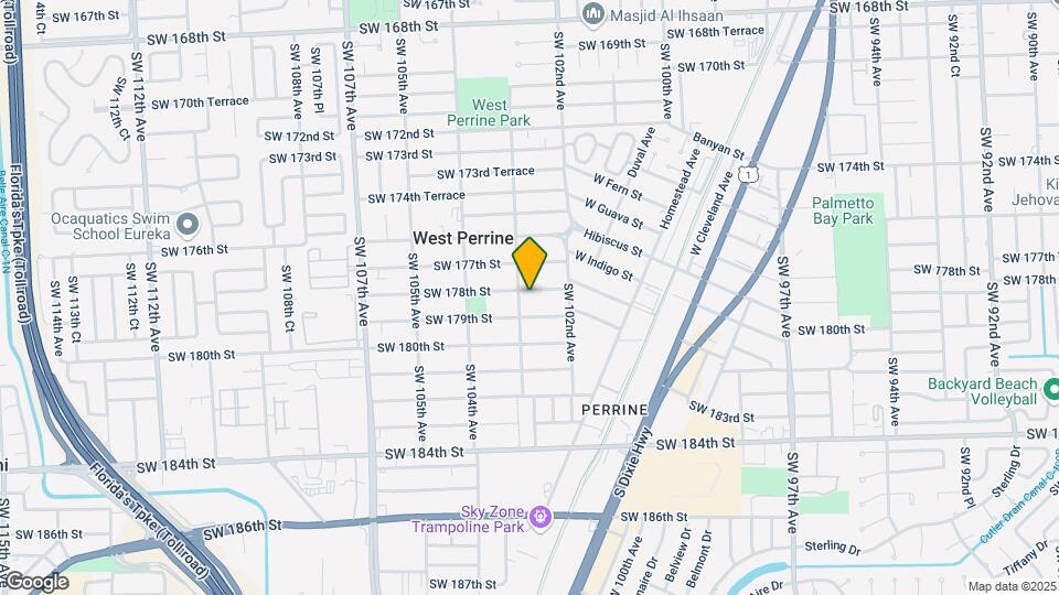 10272 SW 178th St Map and Location Details
