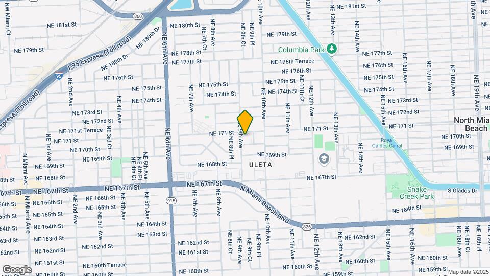 17001 NE 9th Ave Map and Location Details