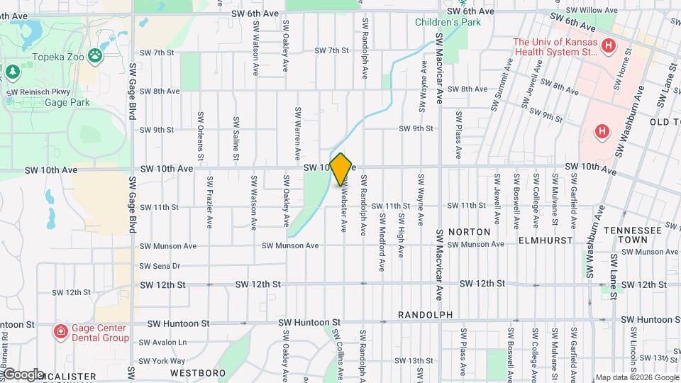 1029 SW Webster Ave Map and Location Details