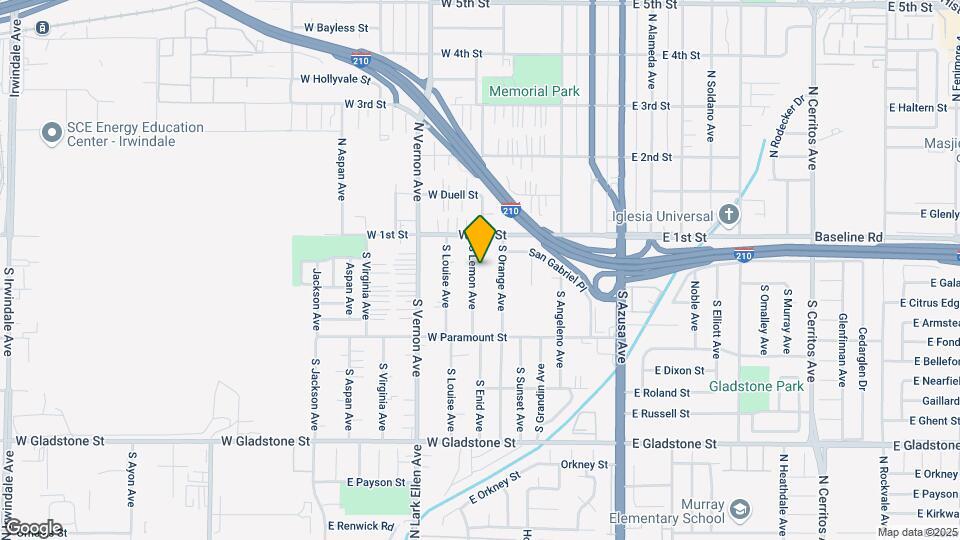 132 S Lemon Ave Mapa y Detalles de la Ubicación