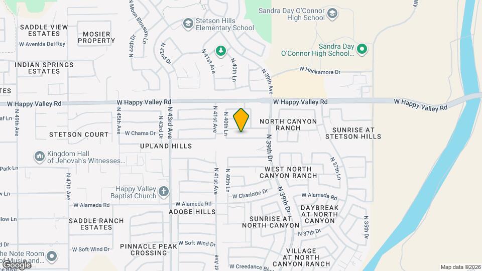 4026 W Whispering Wind Dr Map and Location Details